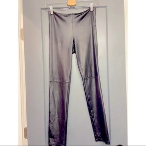 Good Condition - Black Faux Leggings - Small